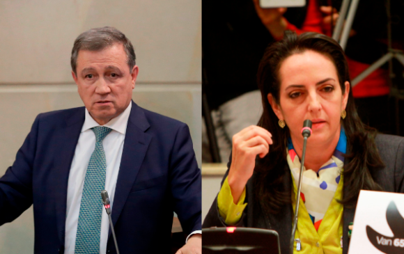 Ernesto Macías y María Fernanda Cabal coincidieron en que los datos de la encuesta interna deben ser conocidos por la opinión pública. Foto: Colprensa
