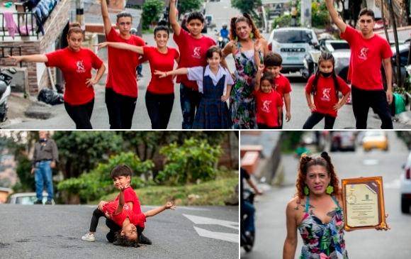 Country Show lleva 18 años bailando en las calles de Manrique. Fotos: Camilo Suárez