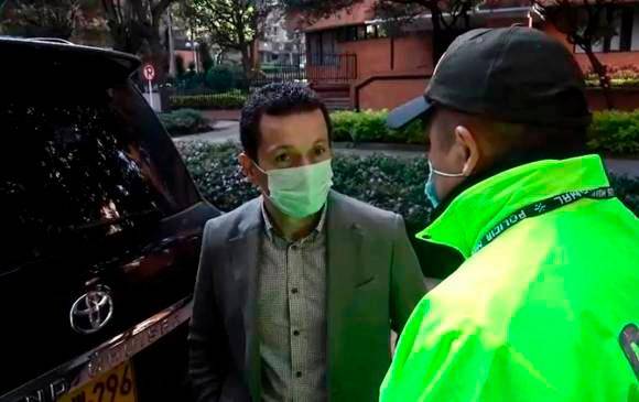 Alias “Memo Fantasma” fue enviado a la cárcel La Modelo, de Bogotá, por la juez 54 de Control de Garantías. FOTO Cortesía Policía
