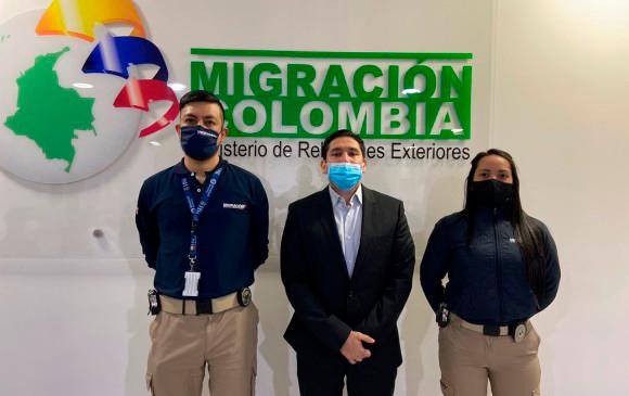 Moreno tras su deportación a Colombia el pasado 4 de diciembre. FOTO MIGRACIÓN COLOMBIA