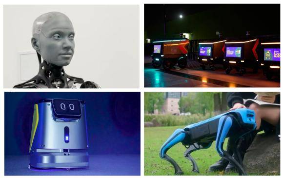 Algunos de los robots que fueron presentados en el CES 2022. FOTOS Cortesía 