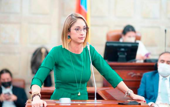Jennifer Arias, presidenta de la Cámara de Representantes. FOTO COLPRENSA