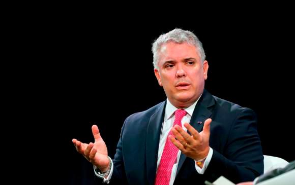 El presidente Iván Duque es el principal opositor al régimen de Nicolás Maduro en Suramérica. FOTO: GETTY.