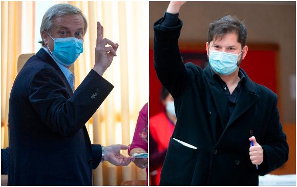 José Antonio Kast, del Partido Republicano, y Gabriel Boric, de la coalición Apruebo Dignidad, disputarán la segunda vuelta de las elecciones de Chile, el 19 de diciembre. FOTO Getty y AFP