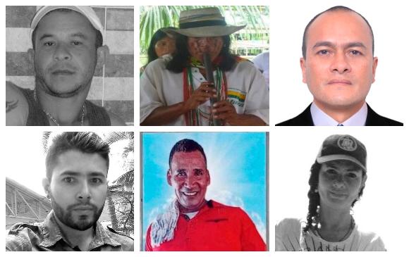 Albeiro Hoyos, Rafel Domicó Carupia, Luis Octavio Gutiérrez M., Juan David García N., Jair Adán Roldán Morales y Diana Jaramillo. FOTOS Cortesía