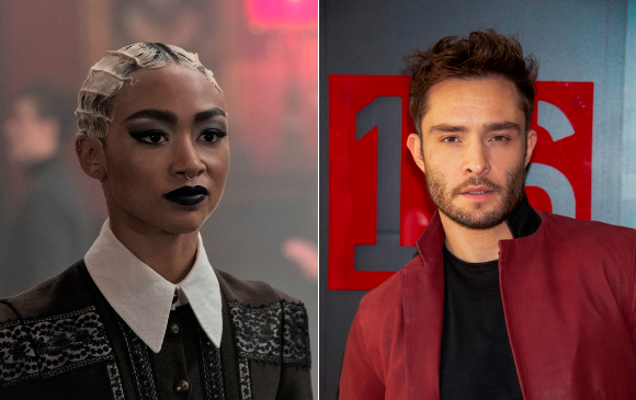 Tati Gabrielle y Ed Westwick estarán en Comic Con Colombia en Plaza Mayor. FOTOS Cortesía Netflix y Getty