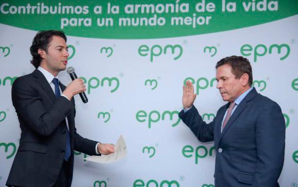 El 2 de enero de 2020, Quintero posesionó al abogado antioqueño Álvaro Guillermo Rendón López, como nuevo gerente de EPM. FOTO CORTESÍA