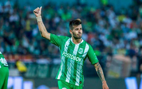 Pablo Cepellini marcó 10 goles con Atlético Nacional en 2019. FOTO: JUAN ANTONIO SÁNCHEZ 