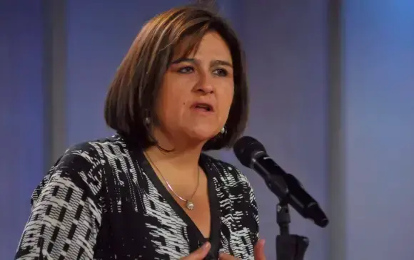 María Lorena Gutiérrez, presidente de Grupo Aval, valoró el desempeño financiero en el primer trimestre de 2025. FOTO COLPRENSA
