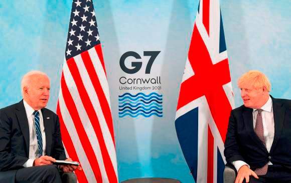 Imagen de referencia del Grupo de los Siete (G7), un foro político intergubernamental conformado por Alemania, Canadá, Estados Unidos, Francia, Italia, Japón y Reino Unido. FOTO: AFP