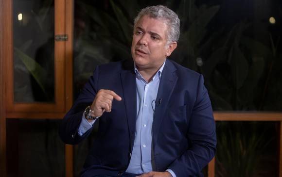 Iván Duque, expresidente de Colombia, arremetió contra los líderes progresistas. FOTO: EL COLOMBIANO