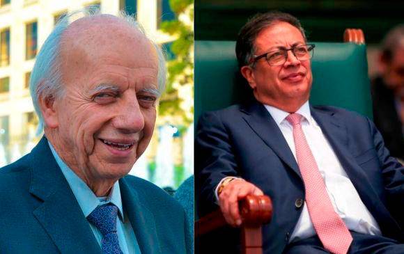 El ministro encargado Jorge Zorre y el presidente Gustavo Petro se habrían conocido cuando las hijas del mandatario estudiaron en la escuela de música del primero. Fotos: Colprensa.