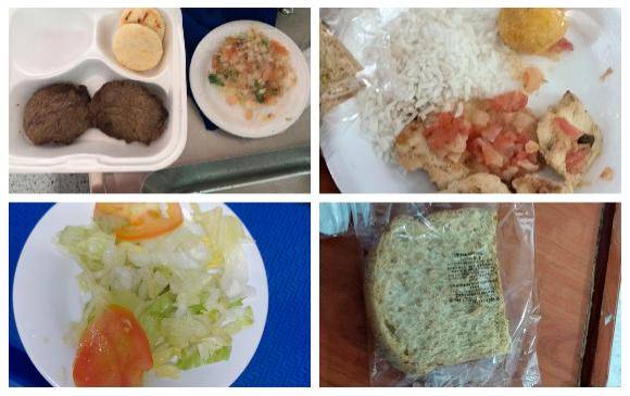 Mala presentación de la comida, demoras y poca cantidad son algunas de las presuntas irregularidades en el servicio de alimentación que se presta actualmente en el hospital. FOTOs cortesía