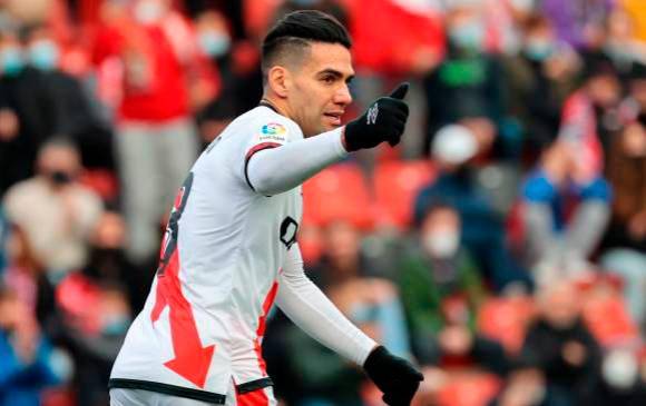 Falcao, de 35 años de edad, suma 5 goles con el Rayo. FOTO: EFE