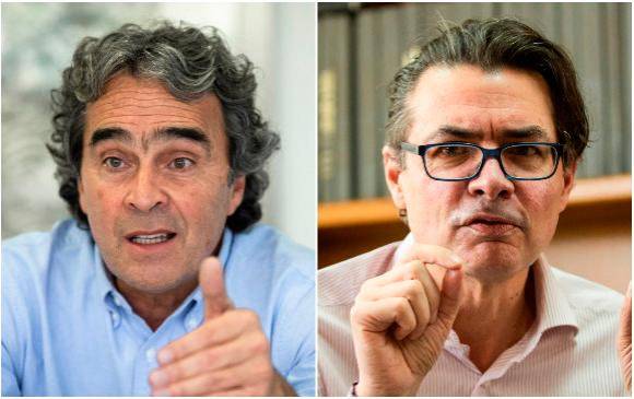 Los precandidatos Sergio Fajardo y Alejandro Gaviria tuvieron su primer encuentro formal en Bogotá, pero aún no logran puntos de acuerdo para hacer campaña de forma conjunta. FOTO Camilo Suárez