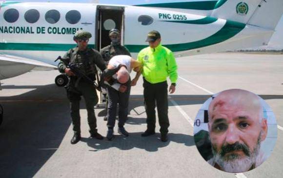 Said Razzouki fue capturado en Sabanera, Antioquia, donde logró camuflarse por cuatro años. Lo trasladaron de inmediato a Bogotá para comenzar con el pedido extradición. FOTO Cortesía