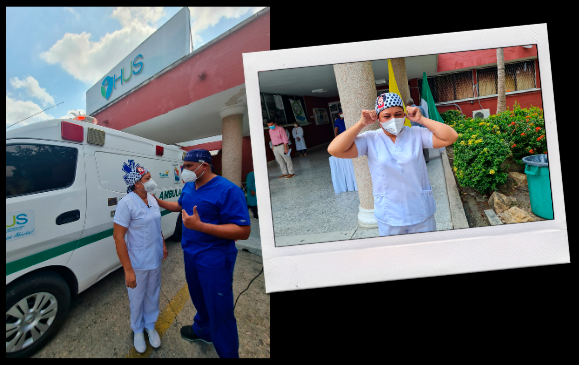 Verónica Machado trabaja como enfermera en Unidades de Cuidado Intensivo desde hace 10 años. En el Hospital Universitario de Sincelejo lleva 3. Foto: Laura Tamayo