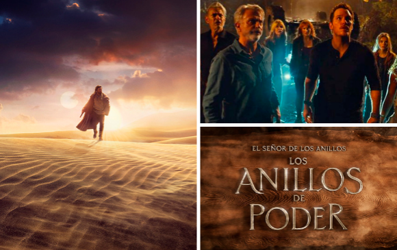 Obi-Wan Kenobi, Jurassic World y El Señor de los anillos: los anillos de poder comenzaron a presentar adelantos. FOTOS Cortesía