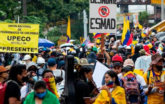 En Medellín, la marcha de este miércoles 20 de octubre se hará desde la sede de Adida a las 10:30 de la mañana. FOTO Jaime Pérez