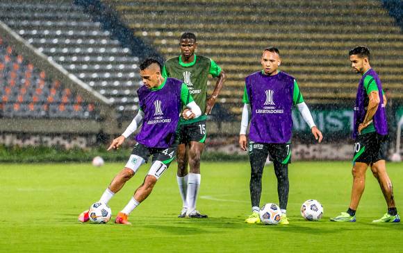 Nacional se preparaba para enfrentar a Argentinos Juniors este jueves por la tercera fecha de la fase de grupos de la Libertadores. FOTO JUAN ANTONIO SÁNCHEZ