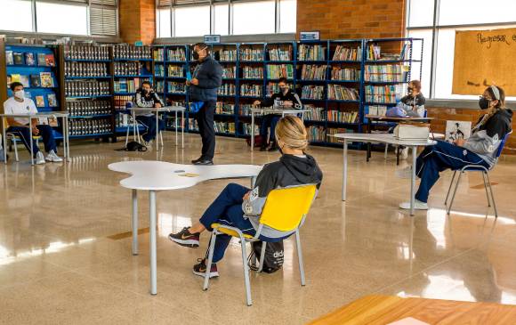 El colegio San José de las Vegas es una de las instituciones Conaced que arrancó desde 2020 con alternancia. FOTO: JUAN ANTONIO SÁNCHEZ