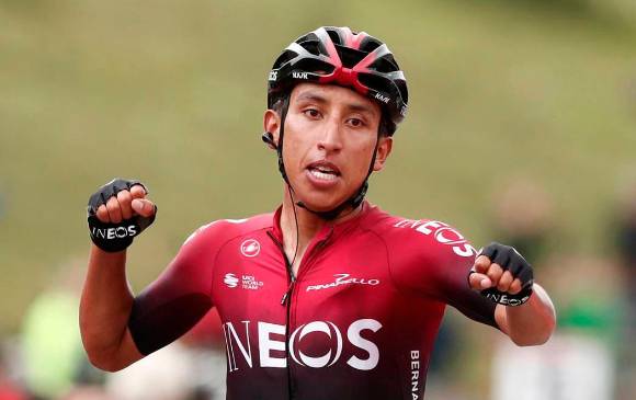 Egan Bernal, en los últimos días, ha publicado en las redes sociales avances de su recuperación. FOTO EFE.