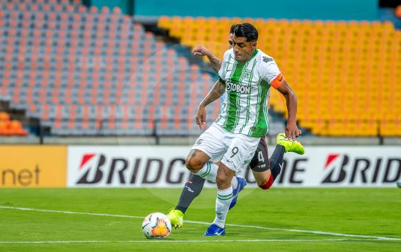 Nacional juega el jueves en Armenia ante Tolima por la Copa. Jéfferson Duque, lidera ataque del verde. FOTO JUAN A. SÁNCHEZ