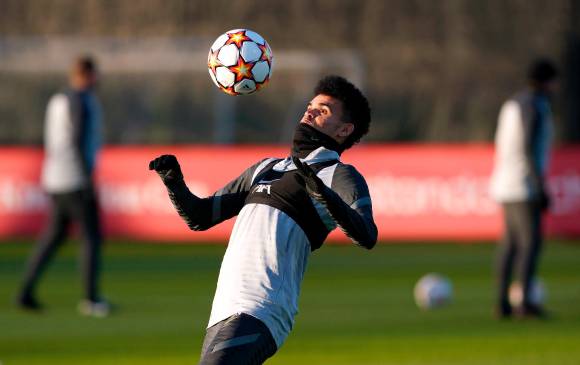 Luis Díaz jugó 31 minutos en el partido de ida. FOTO getty