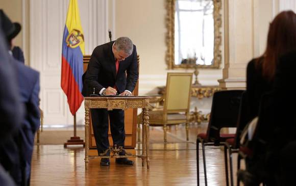 En la imagen el presidente Iván Duque. FOTO COLPRENSA