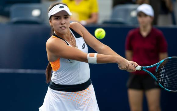 Camila Osorio ascendió nueve posiciones en el ranquin mundial y es la tercer colombiana con mejor ubicación en el escalafón de la WTA. FOTO EFE 