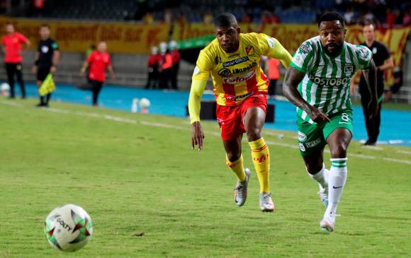 Dorlan Pabón no tuvo un buen encuentro ante el elenco matecaña y espera elevar nuevamente su rendimiento. FOTO dimayor