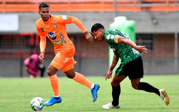 El atacante Jéfferson Duque se reencontró con el gol. En la temporada 2021 ha marcado 17 tantos. El rendimiento del equipo verde como local registra un 77,8 %. FOTO cortesía dimayor 
