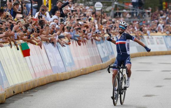 Julian Alaphilippe, bicampeón mundial. FOTO EFE
