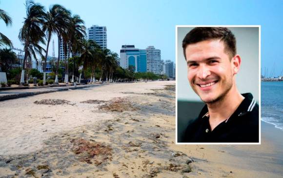 Imagen de referencia de las playas de Santa Marta, donde desapareció el joven empresario Carlos Alberto Vargas Ochoa. FOTO: COLPRENSA