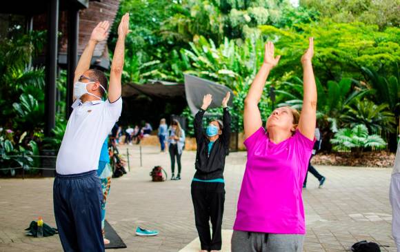 Spa de Salud Mental de Comfenalco Antioquia instalado en el Jardín Botánico de Medellín. FOTO: CORTESÍA.