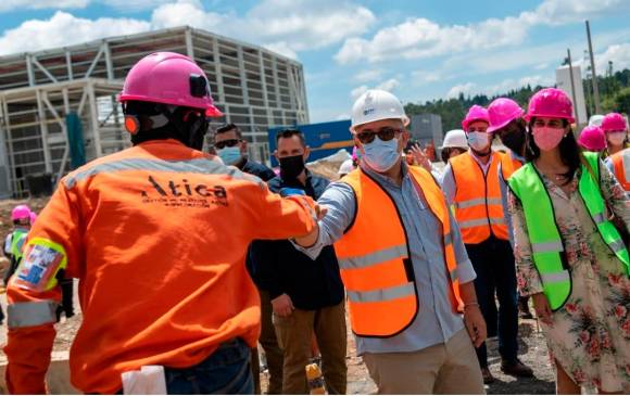 Presidente Duque visitó la planta en construcción de PepsiCo en Guarne