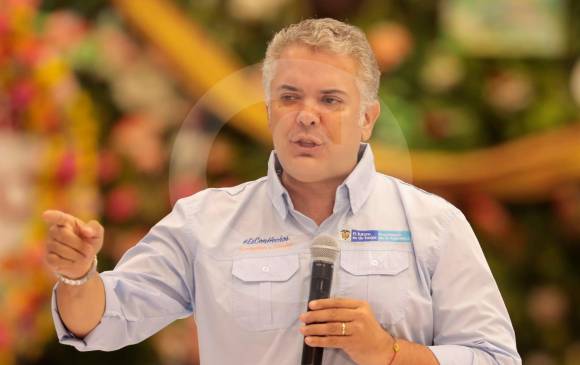 El presidente Iván Duque adelanta una visita por Antioquia este fin de semana. FOTO CARLOS VELÁSQUEZ