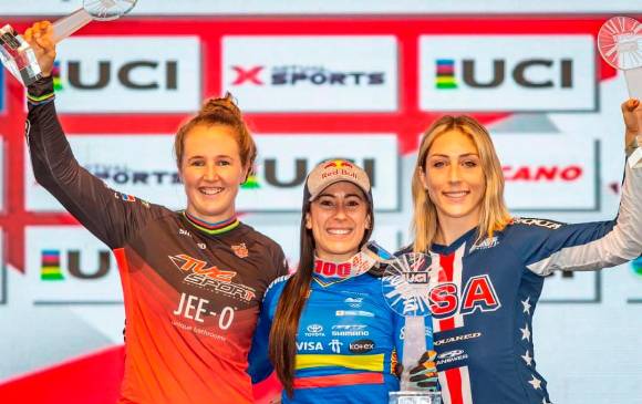Mariana Pajón, en el lugar que le corresponde. FOTO GW SHIMANO