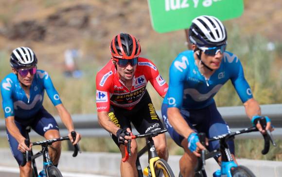 Miguel Ángel López evidencia un gran nivel en la Vuelta, carrera en la que ya fue tercero en la edición de 2018. FOTO EFE