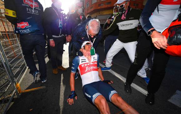 Así terminó la Milán San-Remo el ganador. FOTO EFE