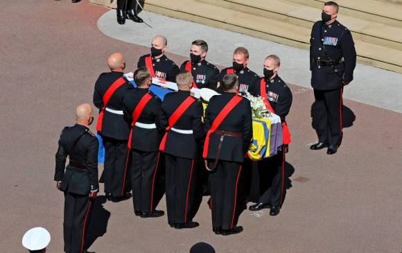 El funeral se llevó a cabo en la capilla de San Jorge, en Windsor. FOTO EFE