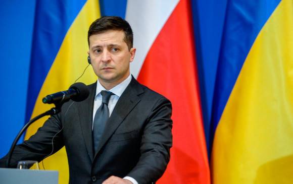 El presidente ucraniano apareció en un video en las calles de Kiev. FOTO GETTY