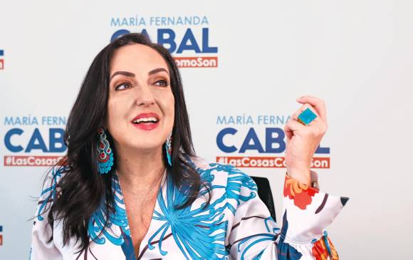 María Fernanda Cabal dice que irá hasta el final en su aspiración presidencial y negó que esté haciendo campaña para lanzarse al Senado. FOTO Colprensa
