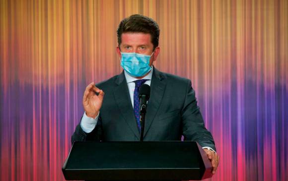 El ministro de Defensa, Diego Molano, se posesionó el 6 de febrero, en reemplazo del fallecido Carlos Holmes Trujillo. FOTO Colprensa