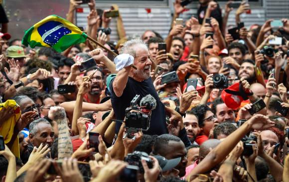 Luis Inácio Lula da Silva pasó un año y 7 meses en prisión hasta que salió en noviembre de 2019. FOTO Getty