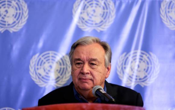 El segundo periodo de Antonio Guterres como secretario general de la ONU iniciará el 1 de enero de 2022. FOTO COLPRENSA