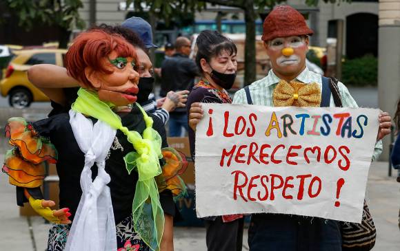 El secretario Narváez convocó para el martes una reunión con los marchantes. Una cita que según los manifestantes pedían desde hace más de un año. Foto: Manuel Saldarriaga Quintero. 