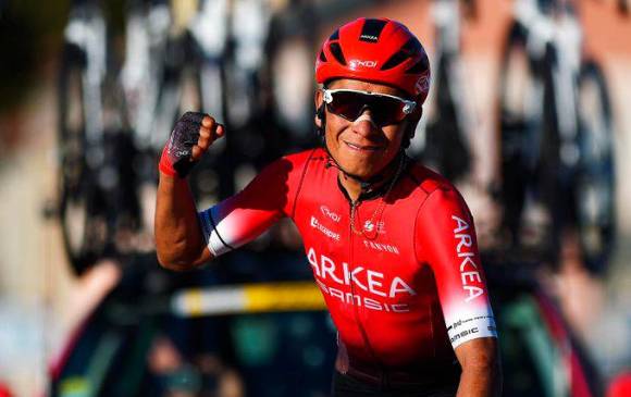 En el inicio de año Nairo Quintana se coronó campeón del Tour de los Alpes Marítimos y del Tour de la Provence. FOTO TOMADA DE TWITTER @NairoQuinCo