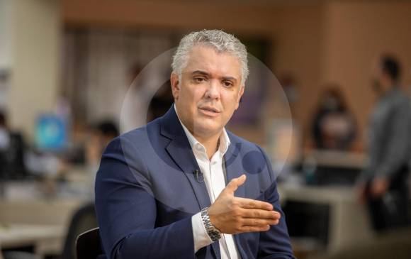 El presidente Iván Duque se refirió a las garantías que desde el Gobierno dispondrán para la revocatoria del alcalde Daniel Quintero. FOTO CARLOS VELÁSQUEZ