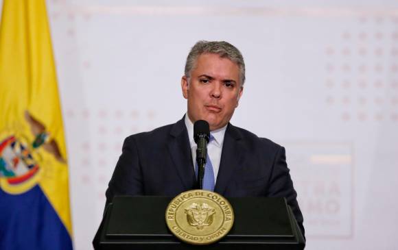 Iván Duque pidió ayuda a la comunidad internacional para aplicar vacuna covid a los migrantes no regularizados. FOTO COLPRENSA